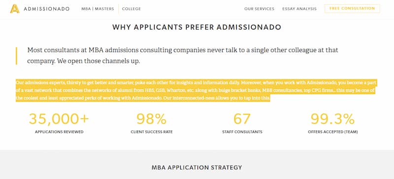 The #1 Ranked MBA Admissions Consultant