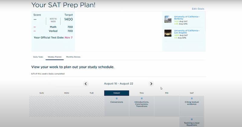 Princeton your SET prep plan