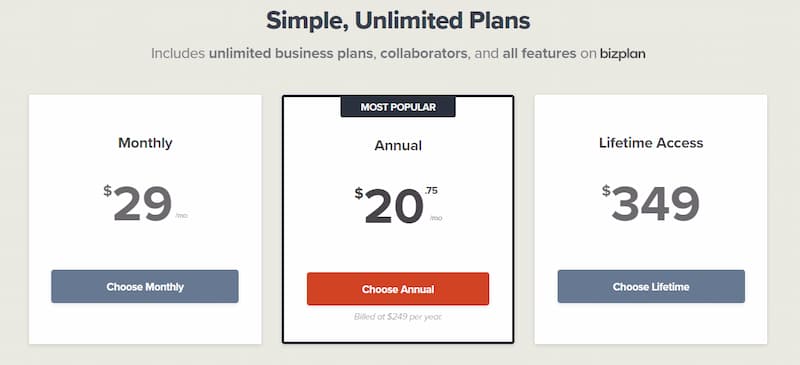 Bizplan-pricing