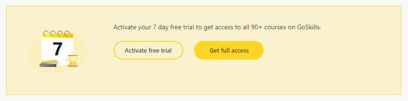 Goskills 7 day free trial