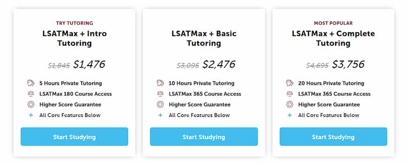 LSAT Max pricing