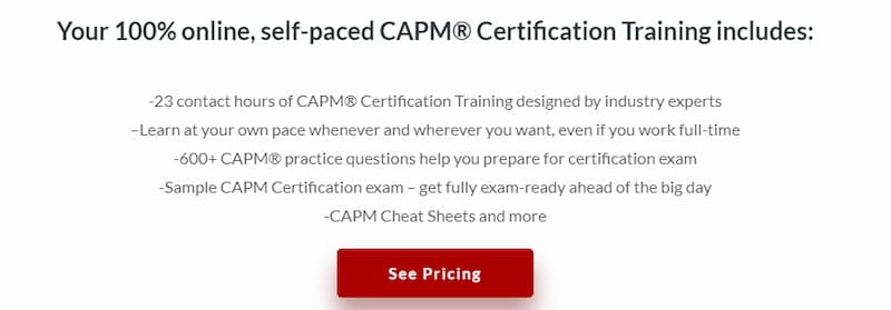 Master of Project CAPM certification