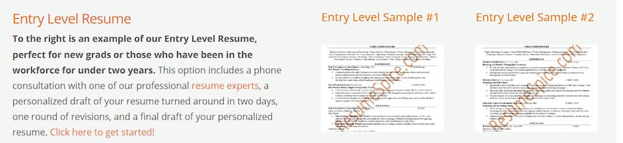ResumeSpice - entry level resume