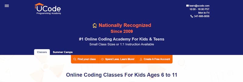 UCode online classes for kids