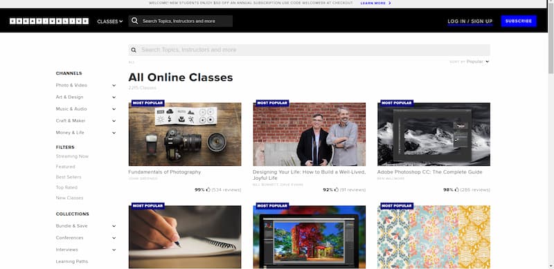 CreativeLive-all online classes