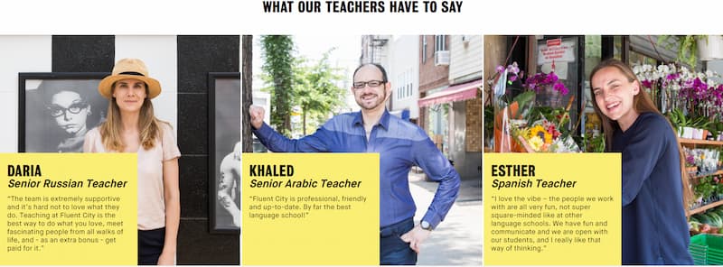 Fluent City what our teachers have to say