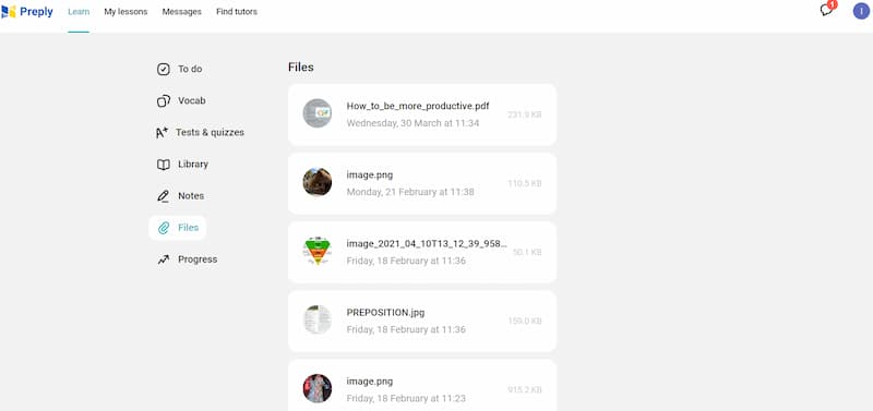Preply-learning-files