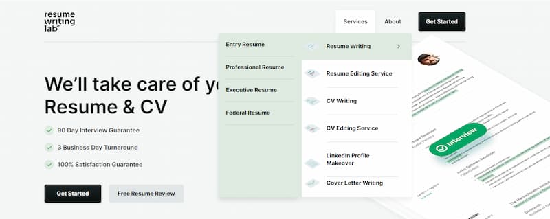 Resume Writing Lab services