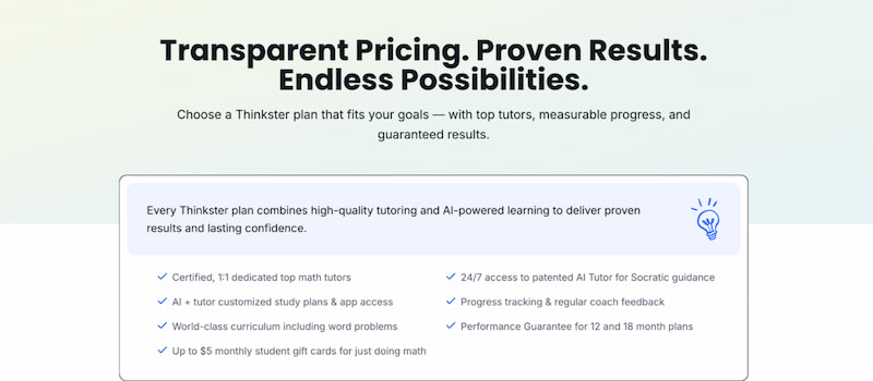 Thinkster Prices
