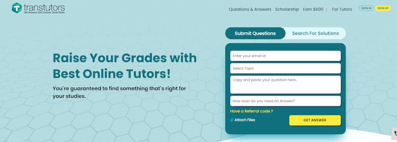 Transtutors best online tutors