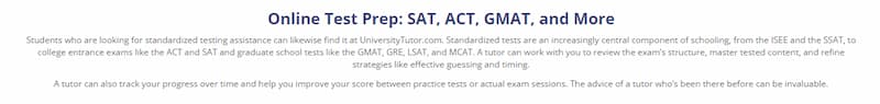 UniversityTutor-online-test-prep