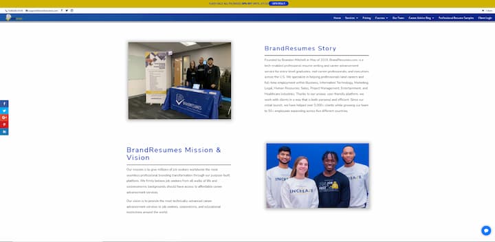 branddresumes main page