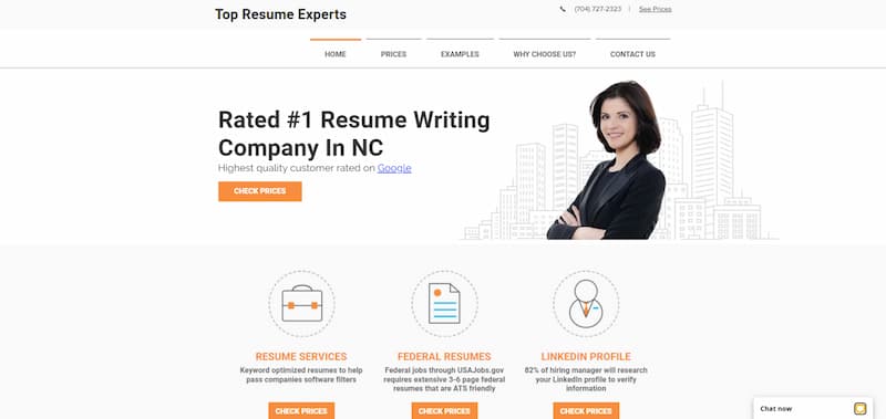 resume services in charlotte nc