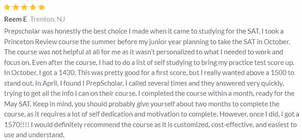 PrepScholar-SAT-reviews