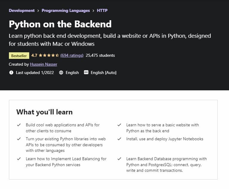 Udemy-Python-Course-Review