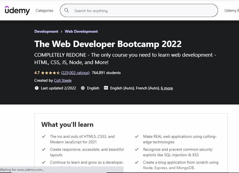 Best Web Development Courses on Udemy (2024) EduReviewer