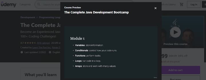 udemy-The-Complete-Java-Development-Bootcamp