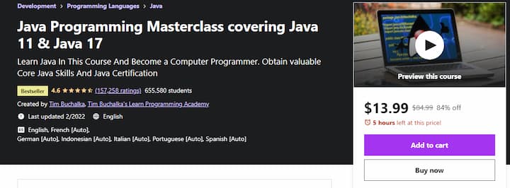 udemy-The-Complete-Java-Masterclass