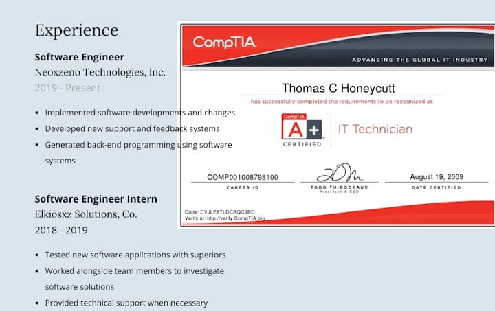 How to Put CompTIA Certification on Resume EduReviewer