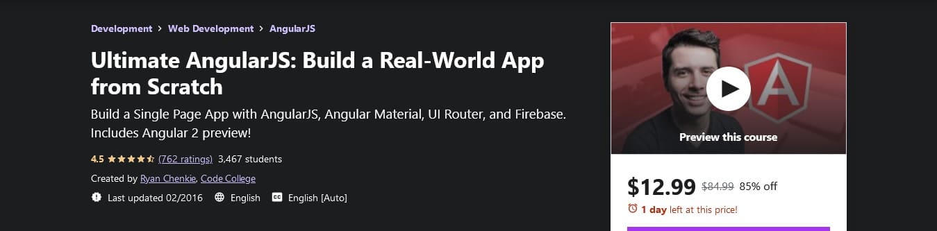 ultimate angularjs build a real world