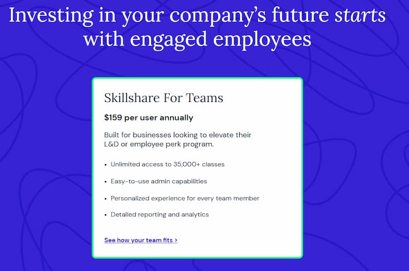 Skillshare for teams