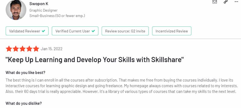 Skillshare Student Feedback