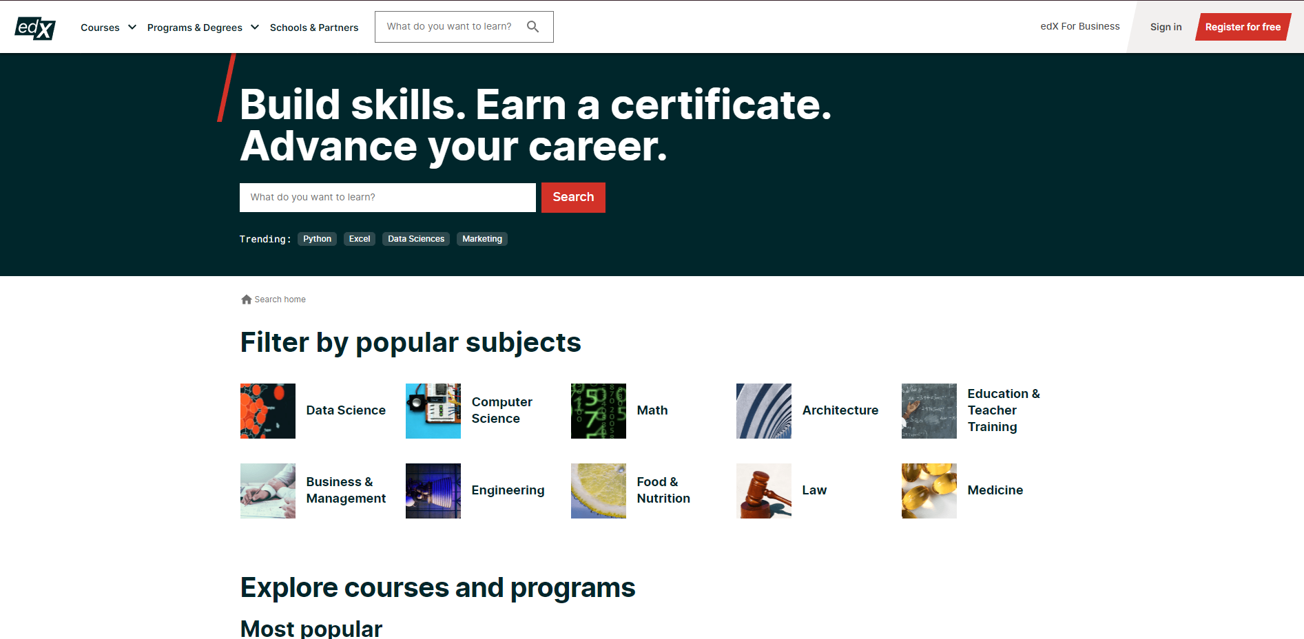 Your Career edX 