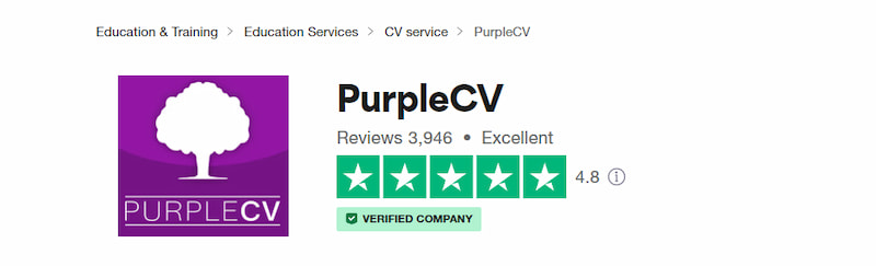 Purple CV reviews on trustpilot