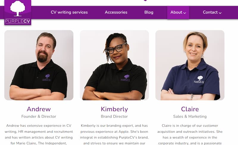 Purple CV team