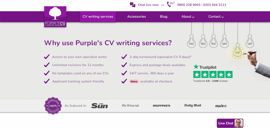 Purple CV writing services review