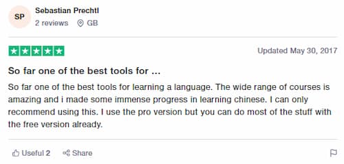 Memrise Customer review