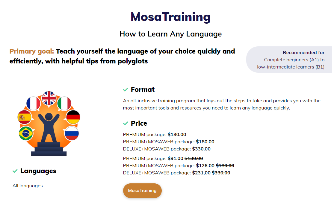 Mosalingua Training