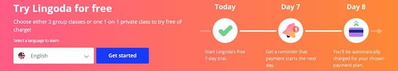 lingoda try for free