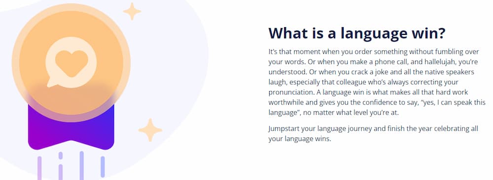 Lingoda - what is a language win