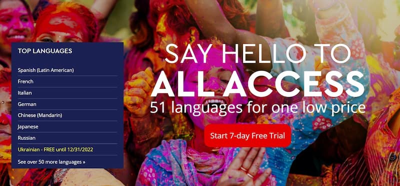 languages pimsleur