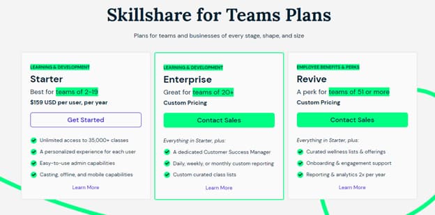 Skillshare-Teams-plans