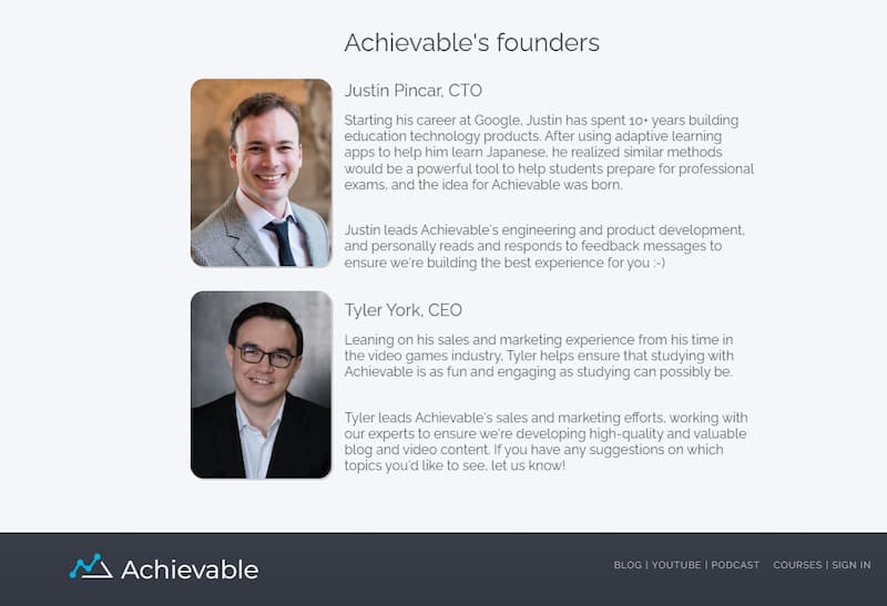 Achievables founders