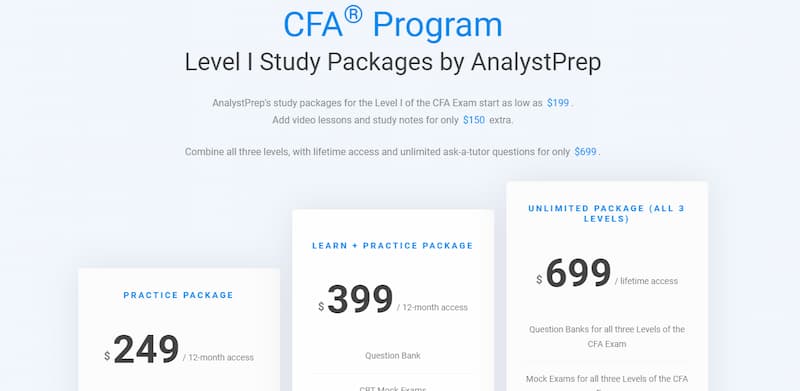 Anayst Prep CFA Program