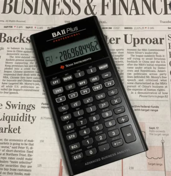 BA II Plus calculator