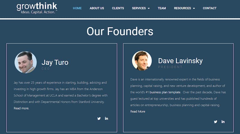 Growthink our founders