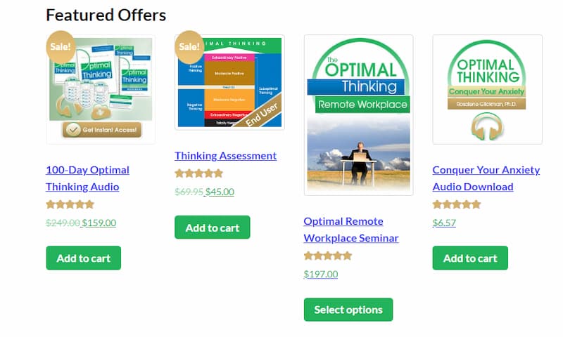 Optimal Thinking featured offers