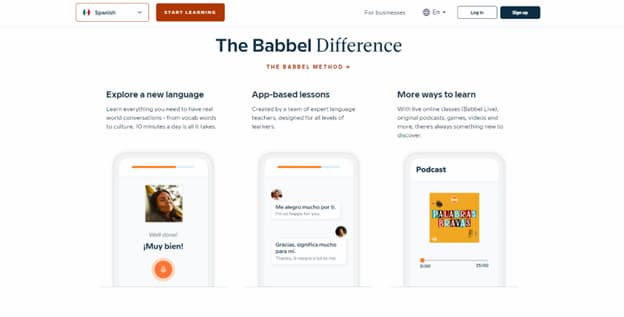 Babbel differences