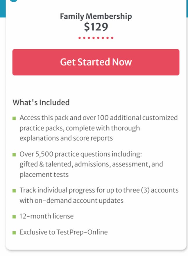 Test Prep Online Membership