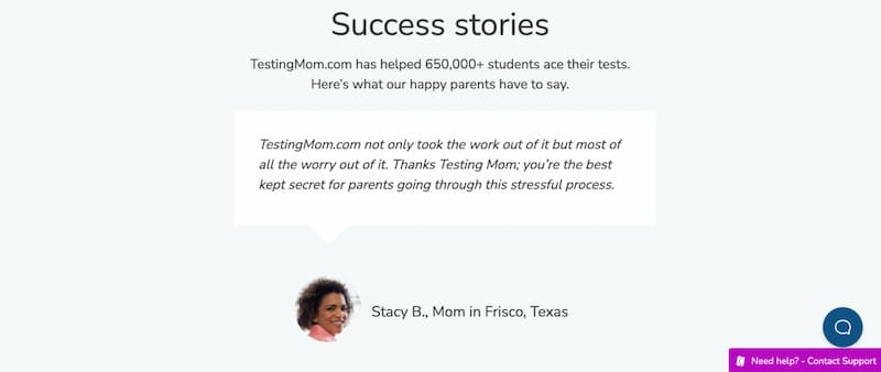 testingmom-success-stories