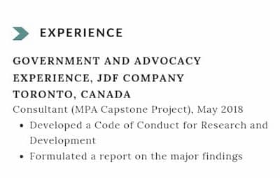 capstone project resume
