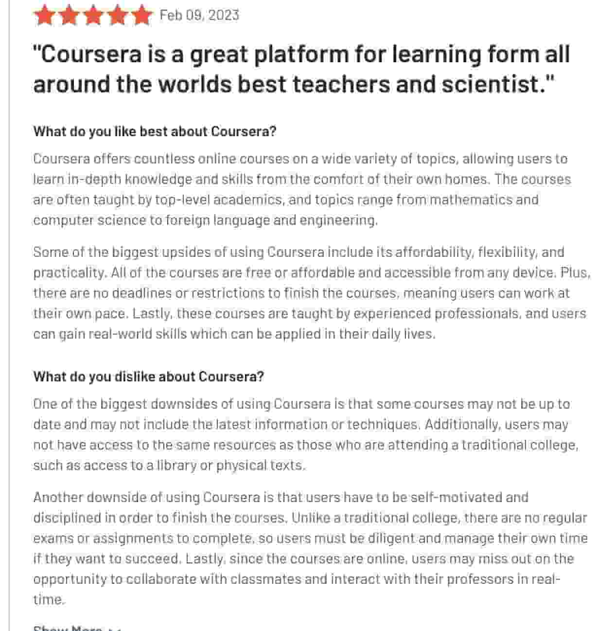 CourseraReview