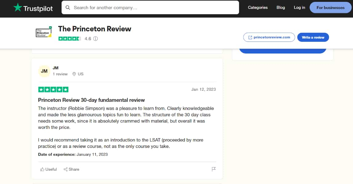 PrincetonReviewFeedback