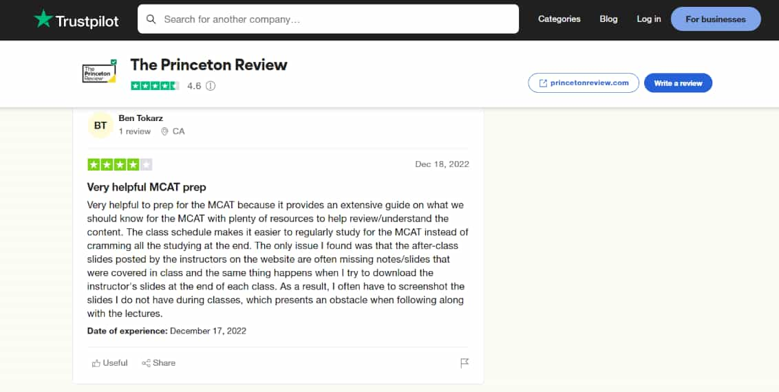 PrincetonReviewFeedback