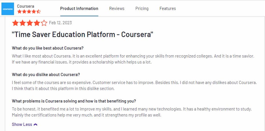 TimeSaverEducationPlatformCoursera