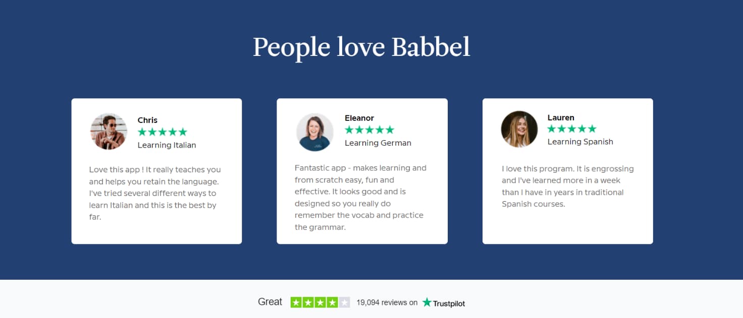people love babbel
